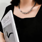 Stainless Steel Chains Rivet Choker Necklace for Men Hiphop Punk Neck Jewelry Short Collar Chain With Pendant Gothic Accessories