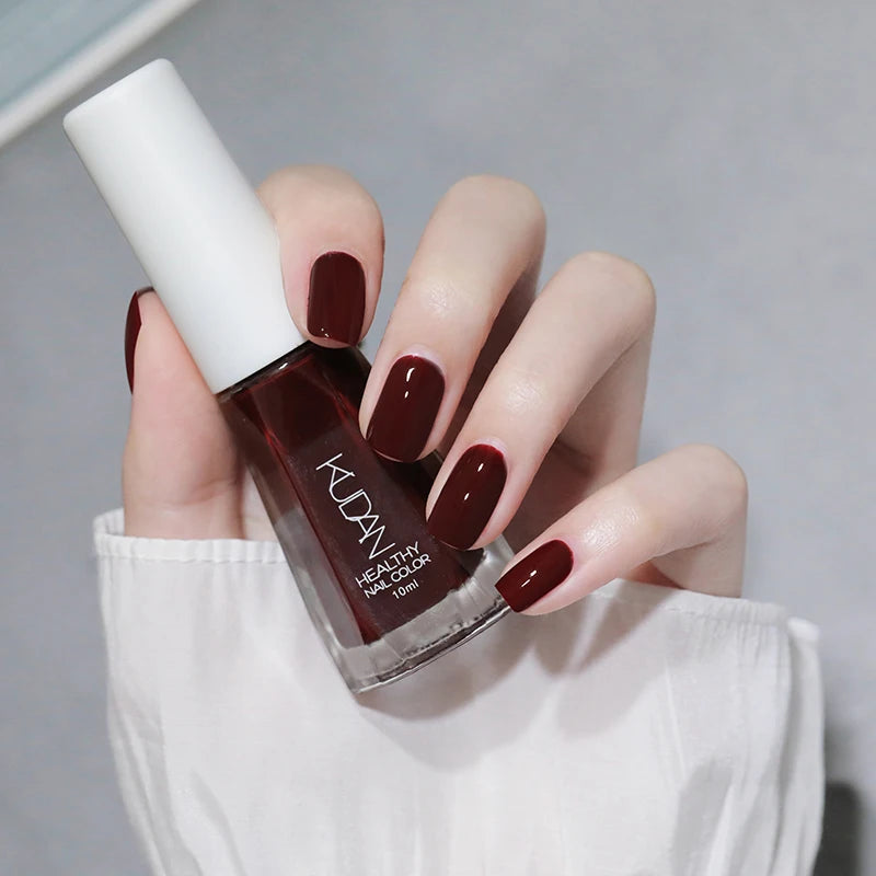 1PC 10ml Glass Bottle Colorful Nail Polish For Nails Nail Art Varnish Fashion DIY Design Manicure No Need Lamp Autumn Winter
