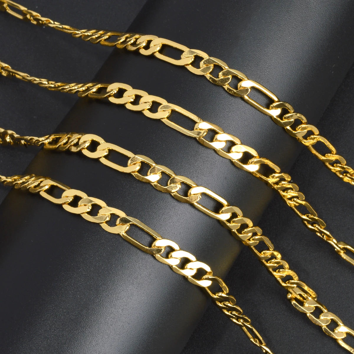 Sunny Jewelry Women Men's Necklace Gold Plated Fashion Basic Punk Cuban Link Chain Long Necklace Neck Jewellery Accessories Gift