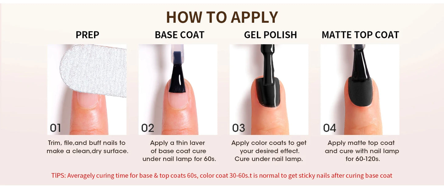 RS NAIL Russian Matte Top Coat Gel Nail Polish 10g Frosted Non Stick Powder Mat Top Coat Nail Art LED UV Semi Permanent Seal Gel