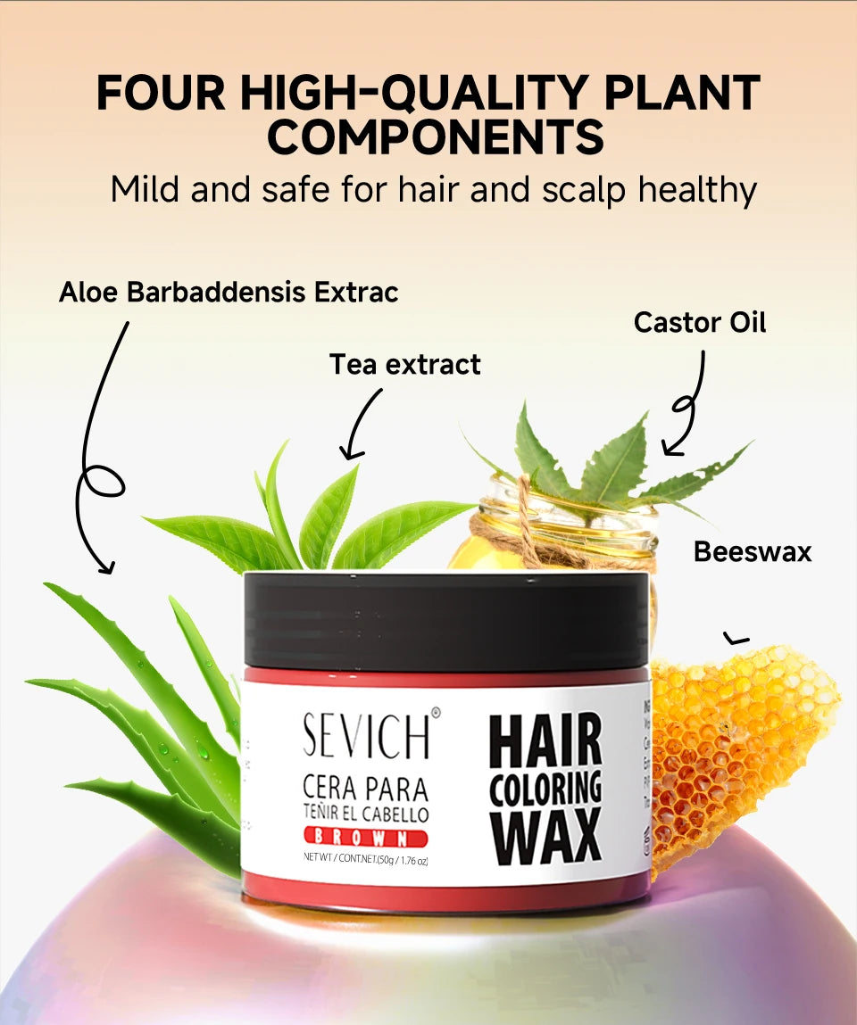 Hair Localized Staining 13 Color Temporary Diy Hair Colour Wax Easy To Wash One-Time Hair Dyed Mud Long Lasting Hair Color Cream