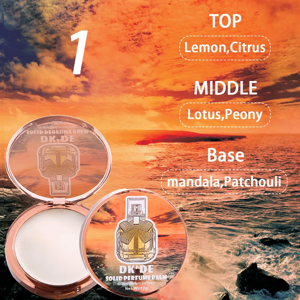 Solid Perfume Luxury Brand Men And Women Light Fragrance Long-lasting Fragrance Floral Fruity Cologne Charm Convenient Body Balm