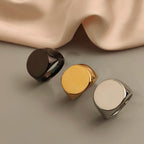 Minimalist ring, men's trend, personality, European and American hip-hop niche design, high-end index finger ring, tail ring