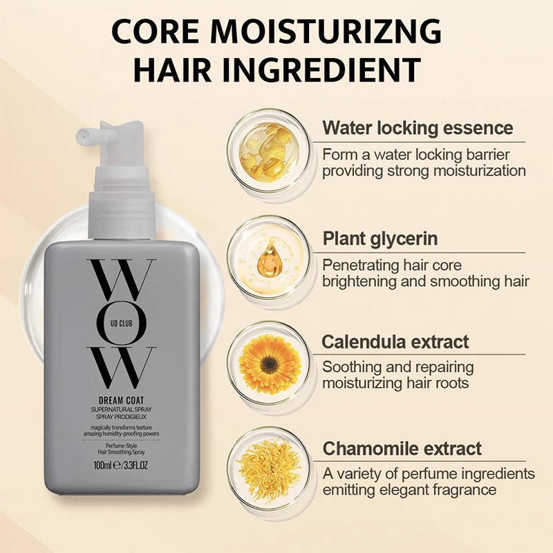 Super Soft Leave-In Conditioner Spray Hair Scalp Treatment Smoothing Straightening Shiny Repair Damaged Hair Care Hair Oil Spray