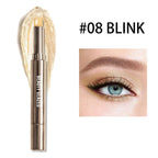 10 Color Double Ended Eye Shadow Stick With Sponge Brush Pearlescent Lasting Eyeshadow Pen Contouring Portable Makeup Cosmetics