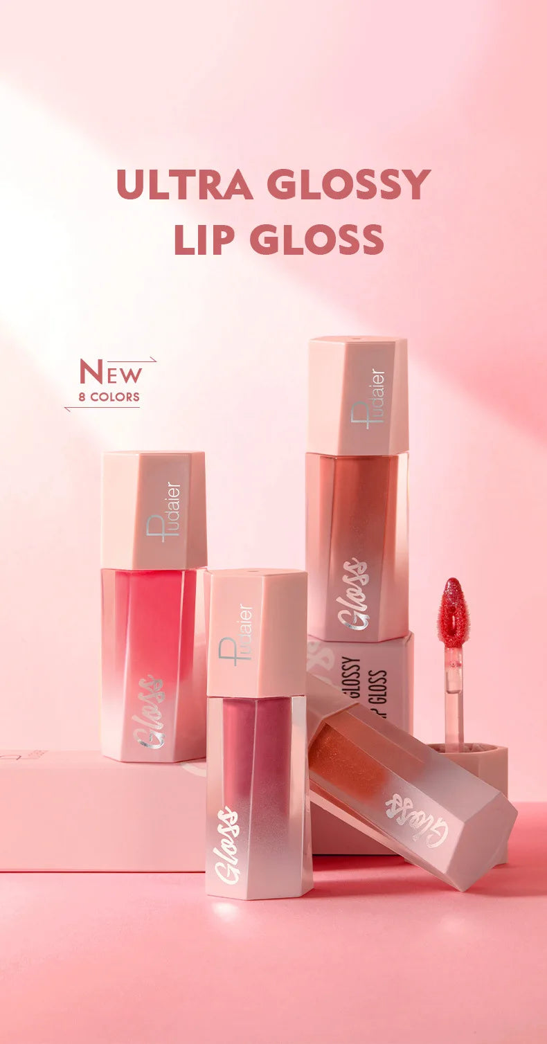 Glitter Liquid Lipstick, Shiny Finish, Smooth & Long-Lasting Waterproof Lip Oil, Gorgeous Lip Makeup Gift For Women