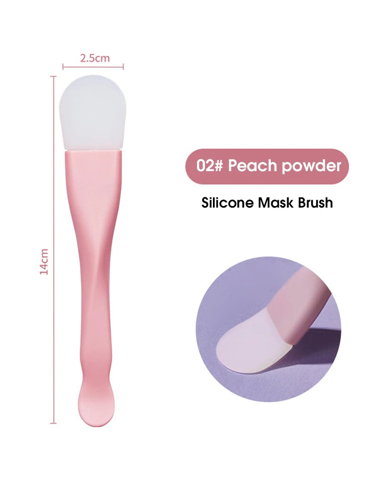 Double head silicone facial mask brush face cleaning scraper daub type mud film special brush beauty tool