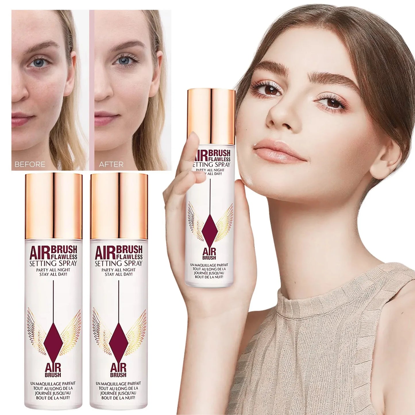 Styling Spray, Styling Spray, Stable Makeup Effect Clear Daily Makeup Setting 100ml