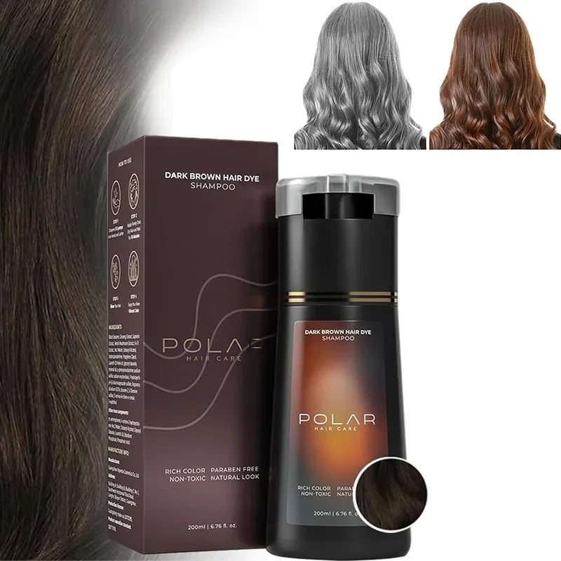 5 Colors Hair Dye Shampoo Black Hair Color Dye Hair Shampoo Cream Instant Dye Shampoo Men Women Moisturizing and Repairing Hair