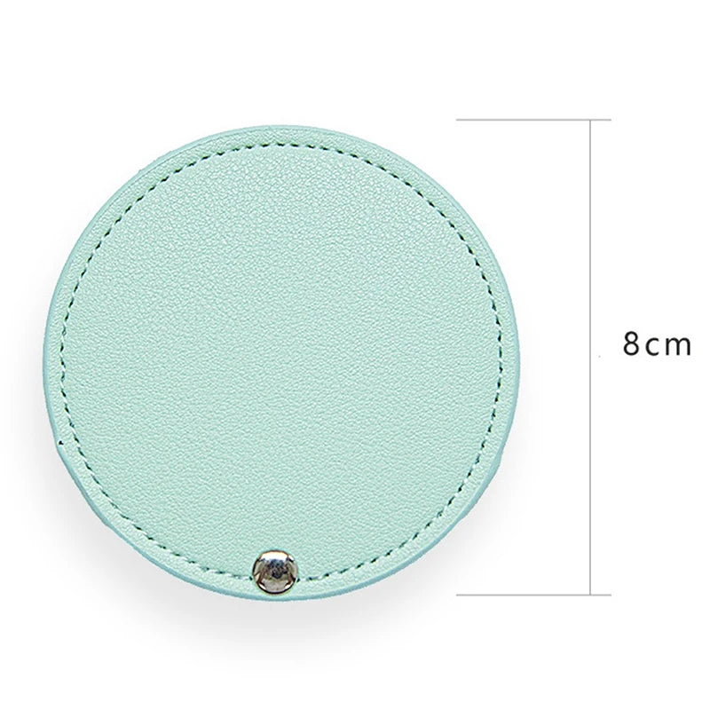1PC Portable Mini Stainless Steel Unbreakable Makeup Pocket Mirror Cosmetic Mirror cute makeup hand pocket mirror