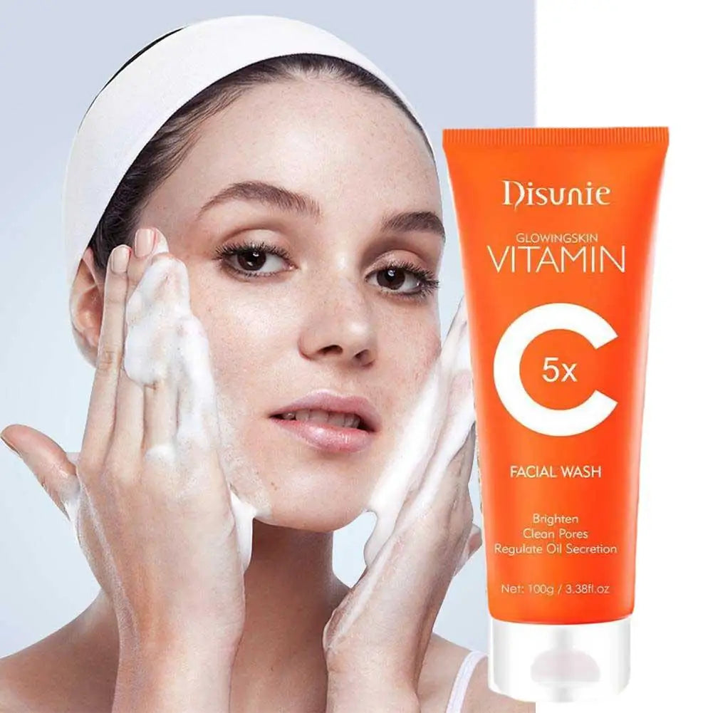 Vitamin C Face Wash Cleanser ,Vitamin-C Face Cream ,Tone Up Cream Moisturizer Hydrating Oil Control Skin Care 50G/100G