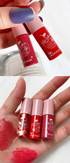 Mini 10 Colors Liquid Lip Gloss Set Waterproof Non-Stick 24-Hour Long Lasting Velvet Matte Lipstick Cosmetic Makeup Care