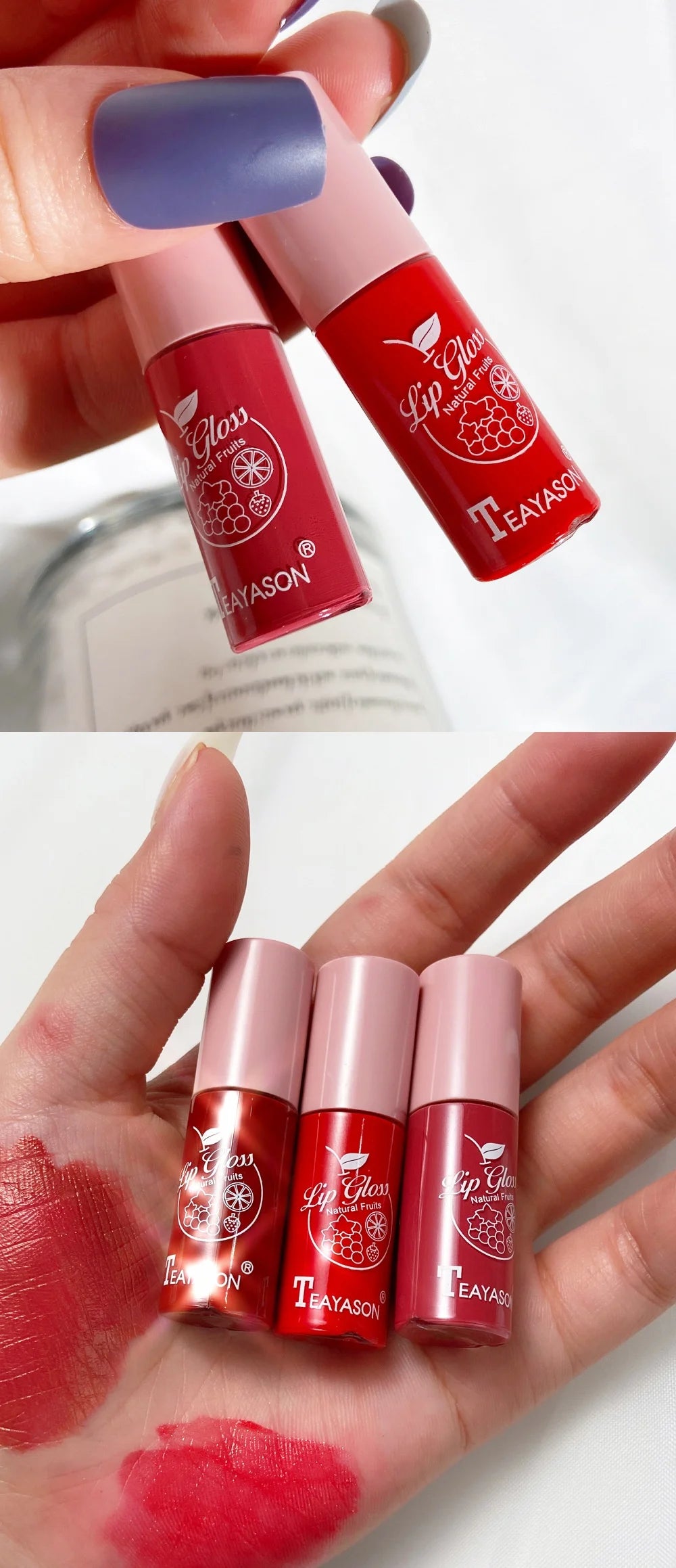 Mini 10 Colors Liquid Lip Gloss Set Waterproof Non-Stick 24-Hour Long Lasting Velvet Matte Lipstick Cosmetic Makeup Care