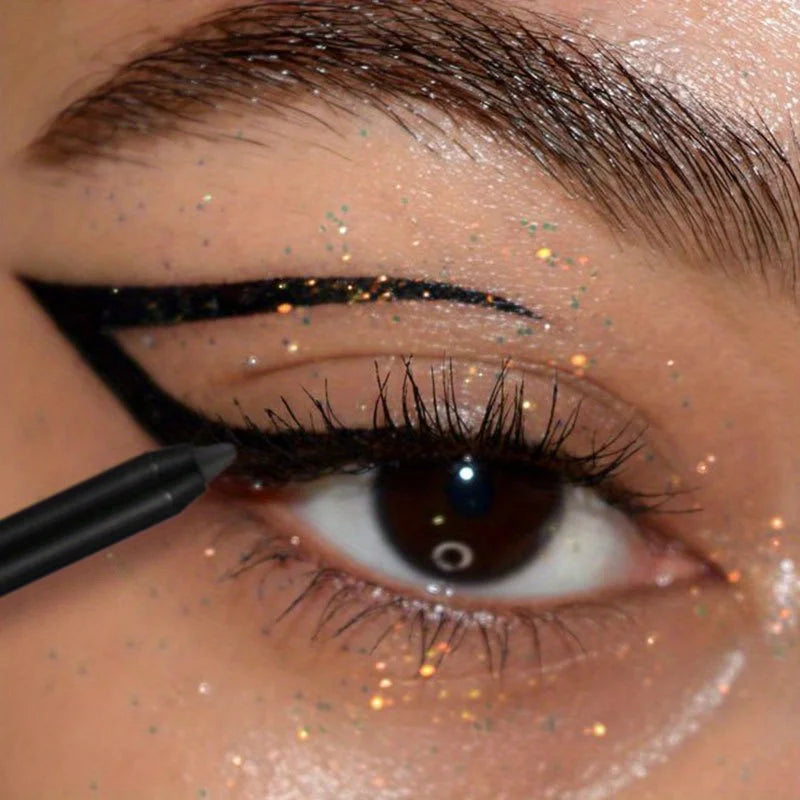 Black Brown Waterproof Eyeliner Pencil Long Lasting Easy To Wear Eye Liner Gel Matte Quick Drying Eyeliner Pen Makeup Cosmetic