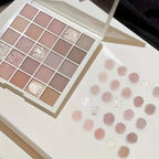 25 Color eye shadow Palette - Matte and glossy finish, waterproof, earth tones, create amazing eye makeup