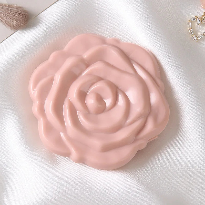 1PC Portable Mini Mirror Retro Rose Flower Small Pocket Makeup Mirror Double Sided Hand Mirrors Compact Cosmetic Beauty Tool