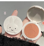 Single Color Blush Palette Waterproof Matte Peach Rouge Orange Red Face Blush Cheek Tint Brighten Contour Female Makeup Cosmetic
