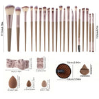 20/40PC makeup tool set large and small beauty sponges for flawless makeup application and removal of makeup full set of tools