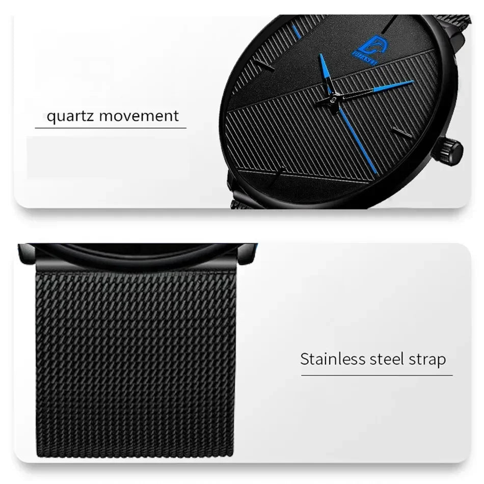 reloj hombre Watches Mens 2025 Minimalist Men's Fashion Ultra-thin Watch Simple Men Business Quartz Wristwatch relogio masculino