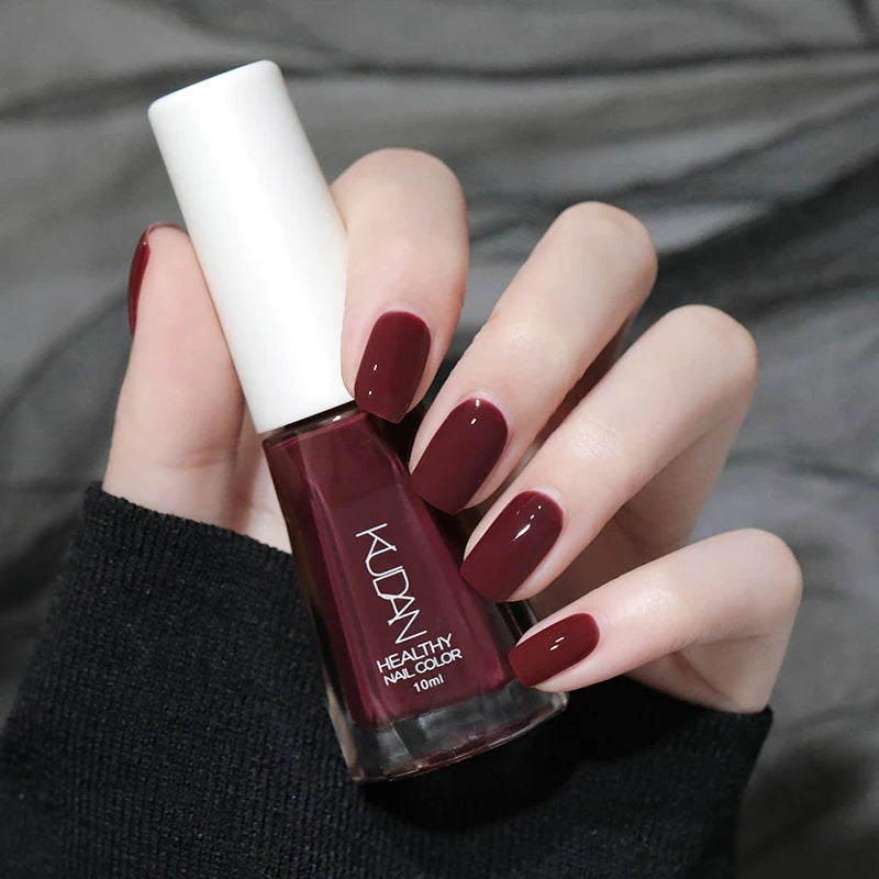 1PC 10ml Glass Bottle Colorful Nail Polish For Nails Nail Art Varnish Fashion DIY Design Manicure No Need Lamp Autumn Winter