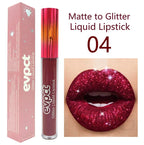 15 Color Glitter Liquid Lipsticks Shimmer Shiny Lipgloss Pearlescent Lip Tint Waterproof Long Lasting Matte Diamond Lips Glaze