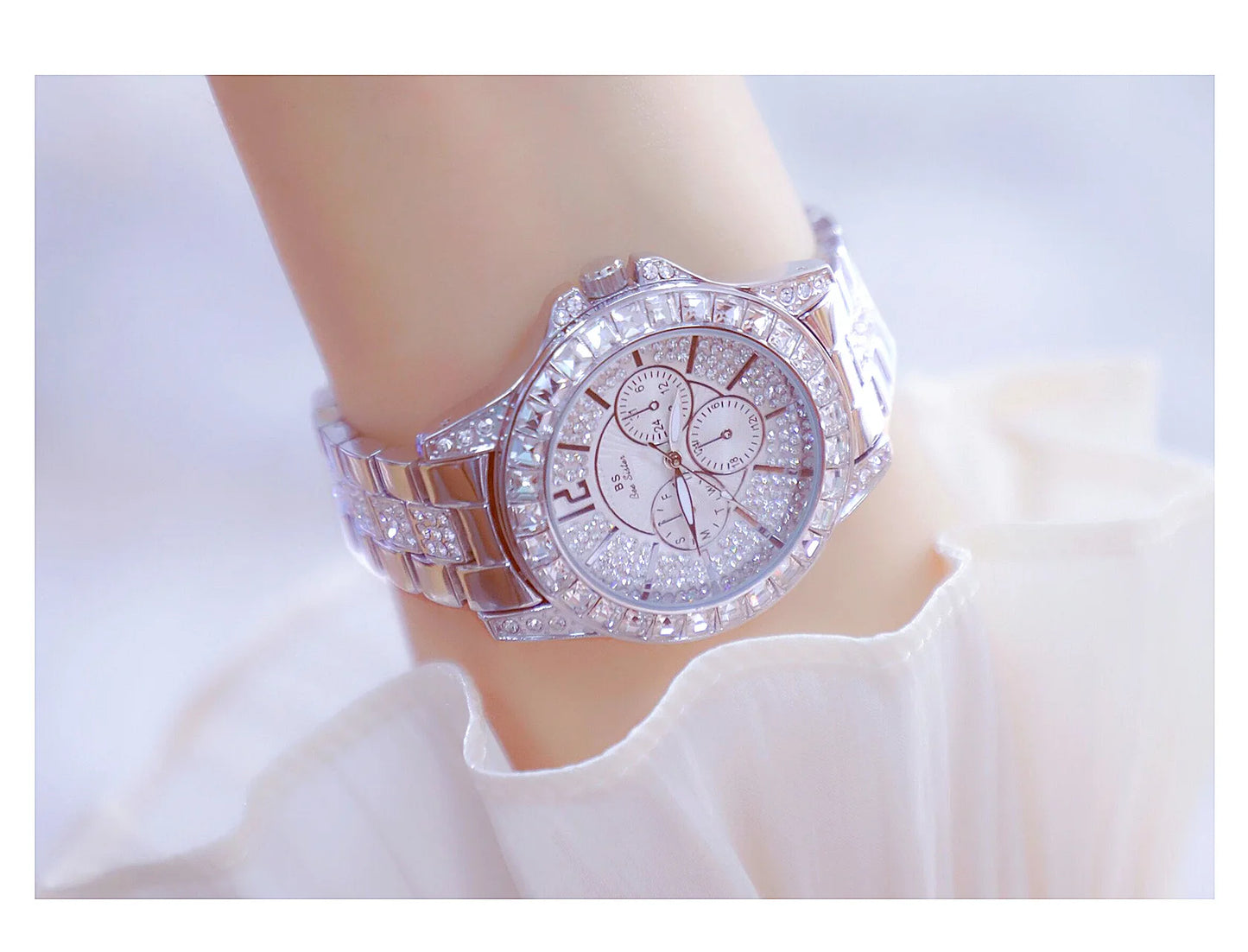 Luxury Women Watch Fashion Diamond Wrist  Silver Gold Watches for Girls Waterproof Clock Reloj Mujer Dress Gifts