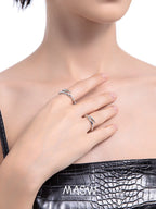 MASW Hip Hop Punk Style Finger Ring For Women Female Gifts Original Design Fashion Jewelry High Quality Metal Ring Hot Sale