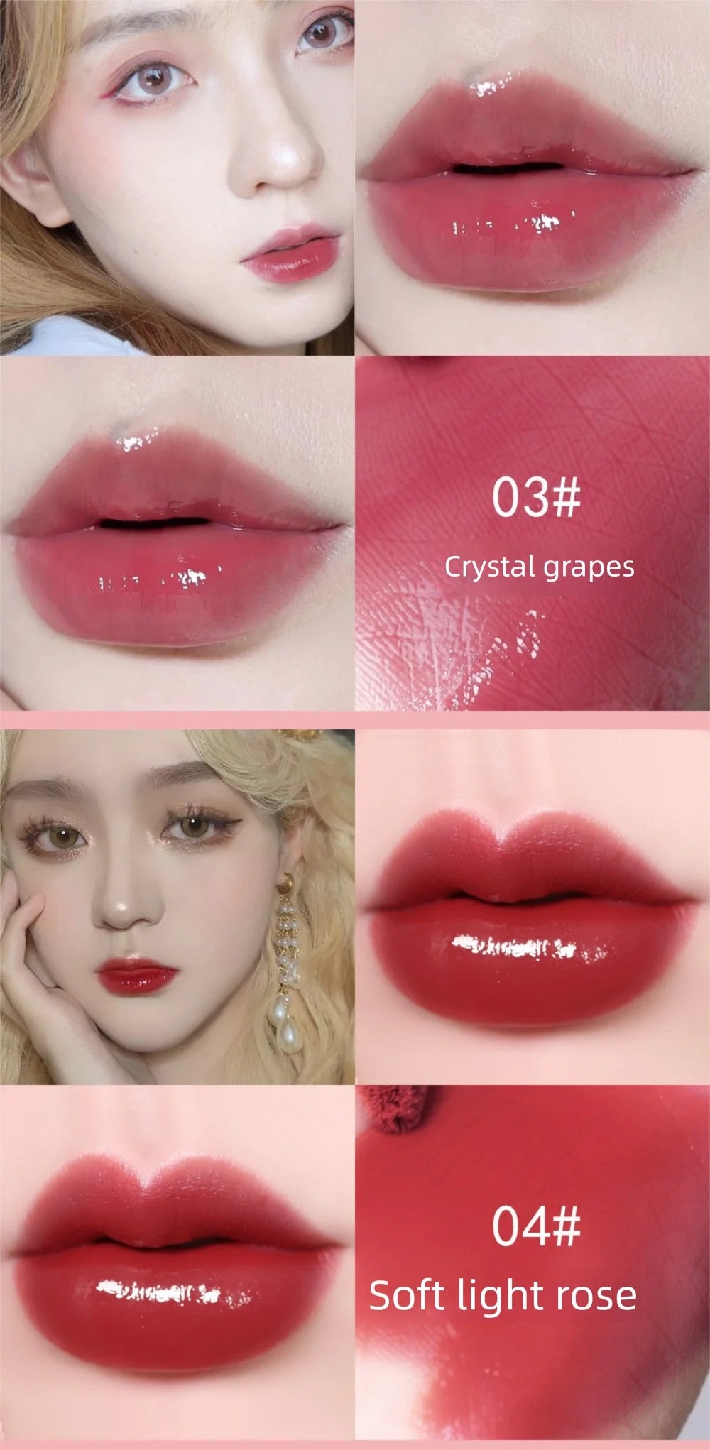 Mini 10 Colors Liquid Lip Gloss Set Waterproof Non-Stick 24-Hour Long Lasting Velvet Matte Lipstick Cosmetic Makeup Care