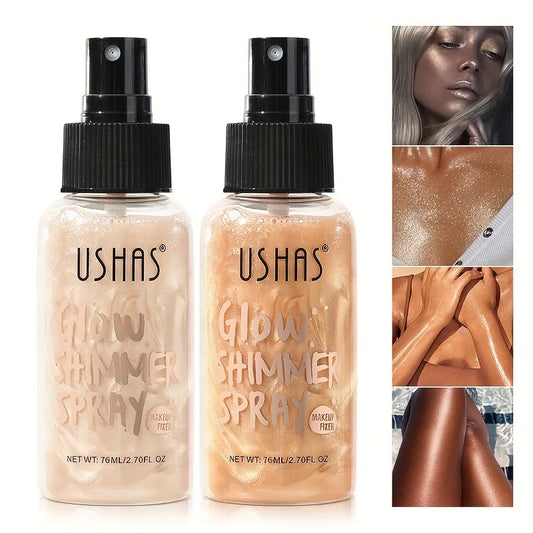 USHAS Liquid HighLighter Liquid Foundation Concealer Permanent Water and Oil Resistant Glitter naturally modifies skin tone