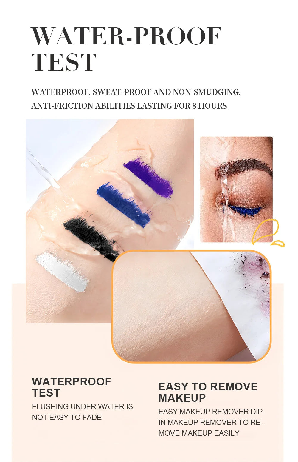 Waterproof Colorful Mascara For Women Long Lasting Volumizing Non Clumping Smudge Proof Curling Eyelash Enhancer Beauty Cosmetic