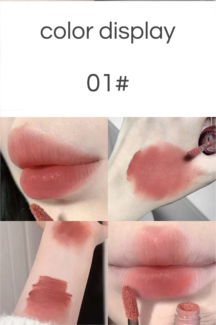 Artistic Soft Mist Mousse Lip Glaze Velvet Matte Lipstick Holding Makeup Not Easy to Sticky Cosmetics Lipstick