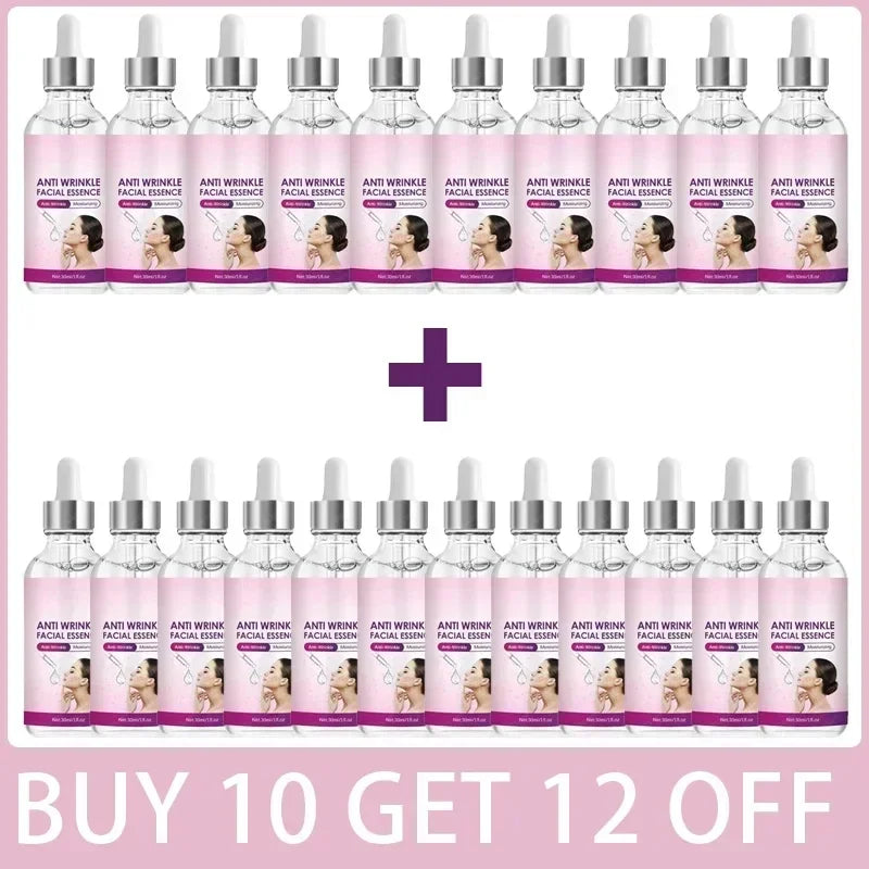 Facial Anti-Wrinkle Serum Fade Fine Lines Anti-Aging Whitening Moisturizing Remove Freckles Brighten Facial Skin Care