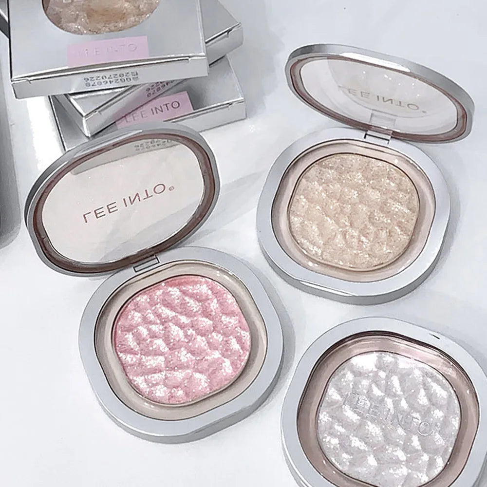 Highlighting Powder Pearlescent Fine Mashed Soft Texture LEEINTO Non-flying Powder Brightening Long-lasting Highlighter Palette