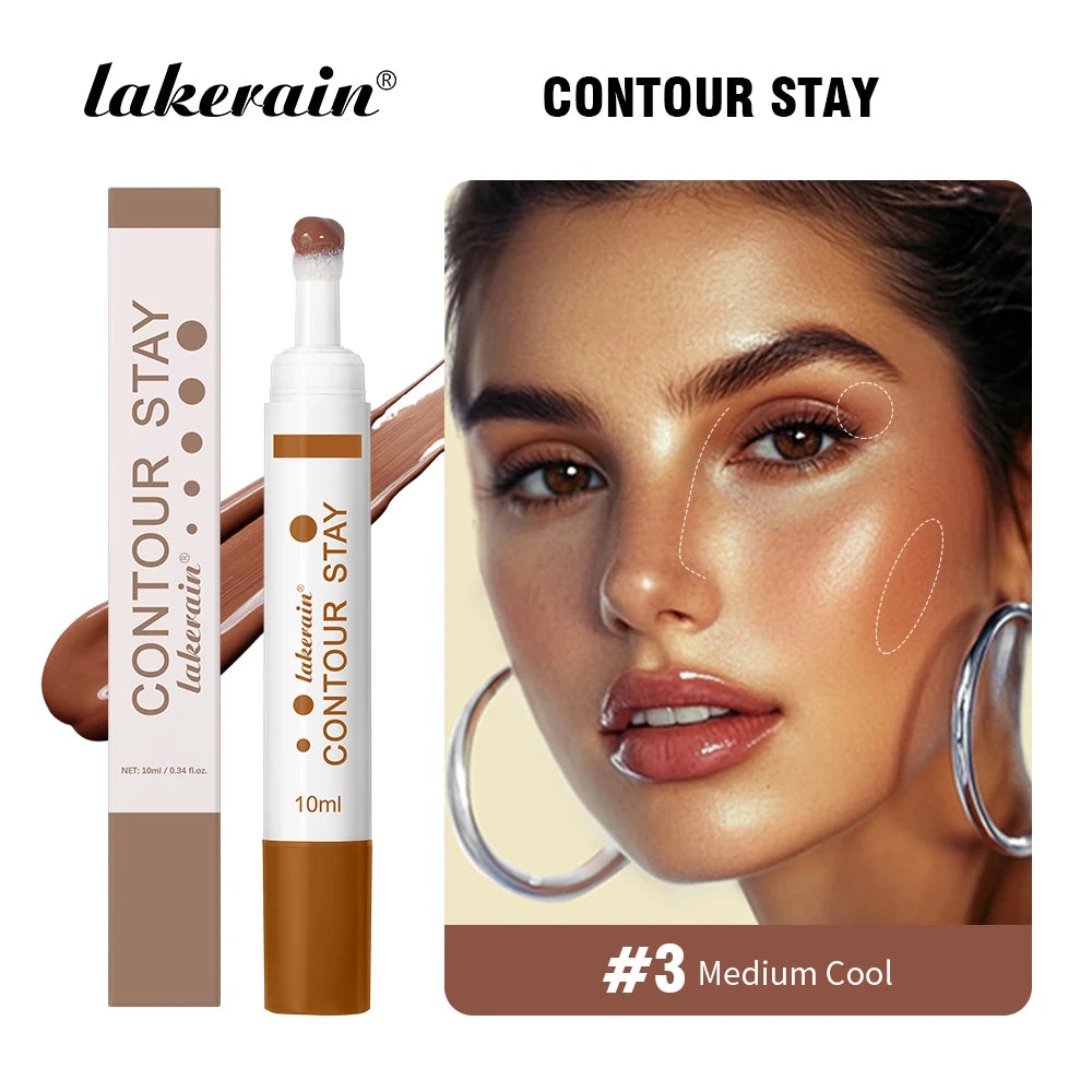 Liquid Contour STAY Long Wear Bronzer Cream Contour Makeup Long Lasting Nourishing Hydrating Face Contour 6 Colors
