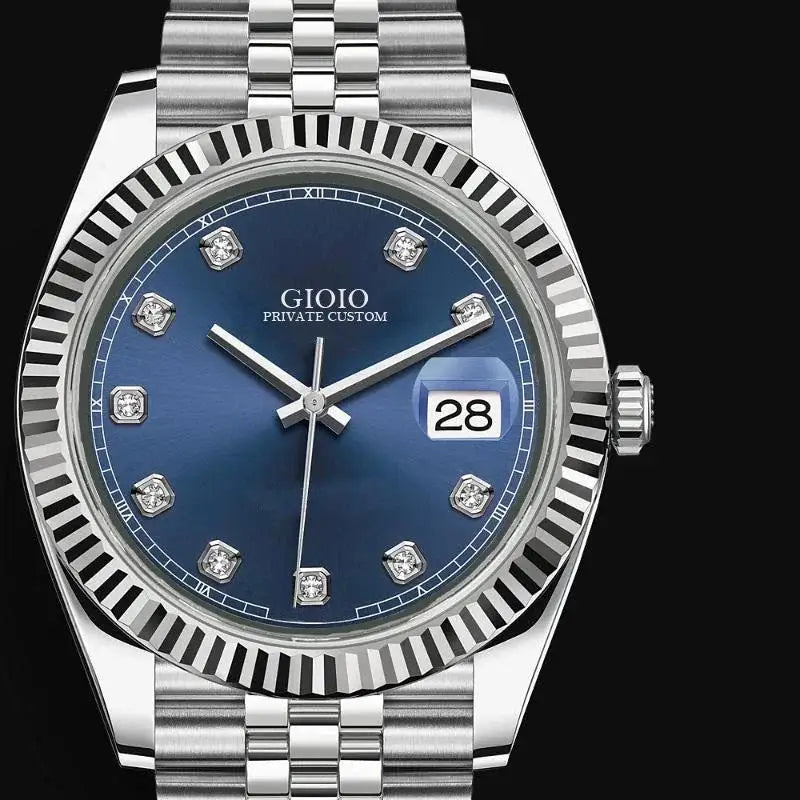 Luxury Automatic Watch for Men Mechanical Watches Stainless Steel Datejusts Style Gold Black Blue White Diamond Dial
