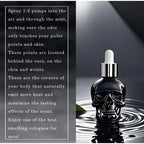 Men's Beard Care Perfume Oil 15ml Gentleman Fragrance Long-lasting Fragrance Brand Skull Perfume Portable Fresh Eau De Perfume