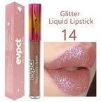 15 Color Glitter Liquid Lipsticks Shimmer Shiny Lipgloss Pearlescent Lip Tint Waterproof Long Lasting Matte Diamond Lips Glaze