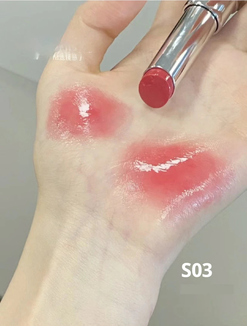Pink Bear Water Essence Solid Lipgloss Moisturizing Mirror Lip Glaze LipSugar Light Lipstick Light Sensation Beauty Makeup