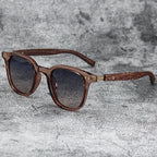 Luxury Wood Grain Leg Rice Nail Sunglasses for Women Car-driving Eyeglasses for Men Sun Shading Eyewear UV Protection Sunglasses