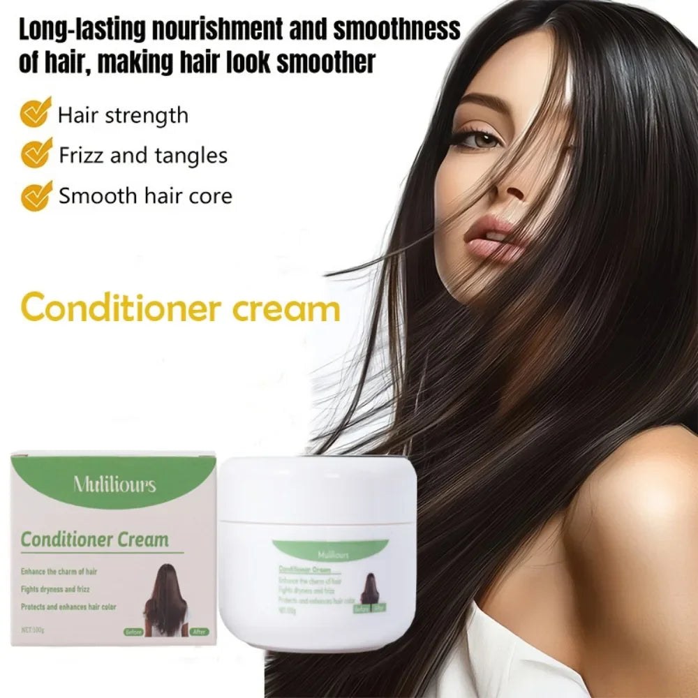 Muliliours Leave-In Hair Conditioner Deep Moisturizing with Strong Strands Natural Ingredients for All Hair Types Gentle Care