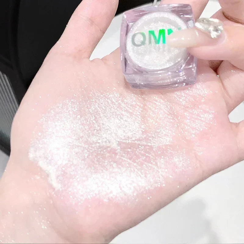 Glitter Shimmer Highlighter Powder Pearlescent High Gloss Makeup Powder Face and Body Brighten Sequins Natural Contour Cosmetic