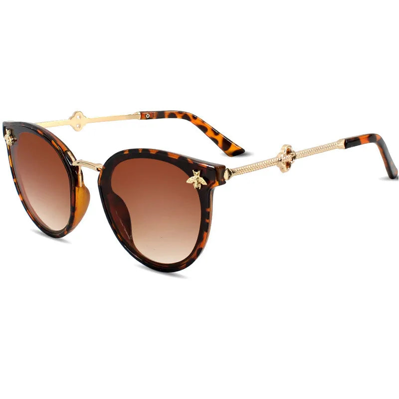 Luxury Sunglasses Women Brand Design Fashion Vintage Cat Eye Sun Glasses For Ladies Classic Square Driving Shade Eyewear UV400