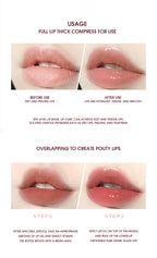 Lightweight and plump lip balm with a glossy mirror finish. The glass lips are moisturized and moisturized with lip oil