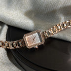 Luxury Crystal Elegant Watches For Women Gold Bracelet Jewelry Quartz Wristwatch New Fashion Retro Original Ladies Watch