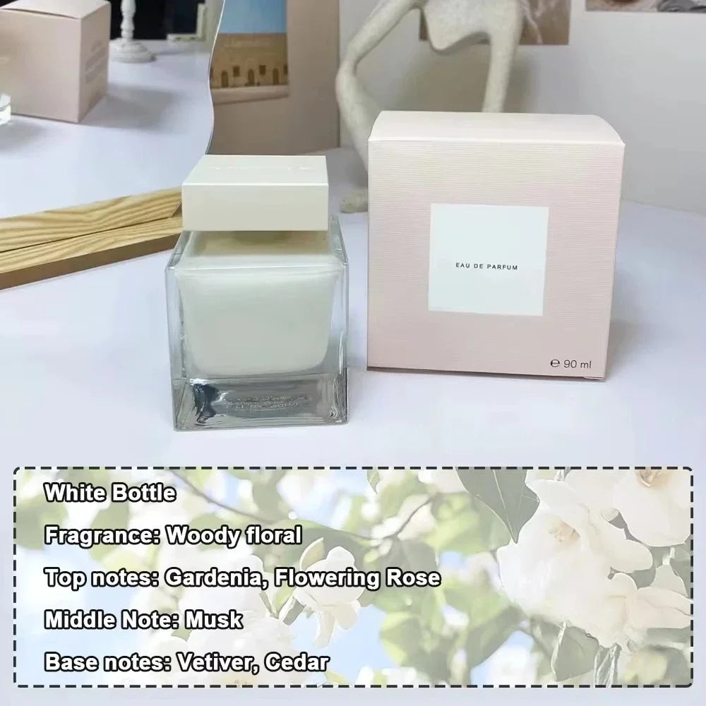 90ml Women Perfume Long Lasting Woody Floral Eau De Parfum EDP Pure Musk Extract Women's Everyday Essential Perfume Gift
