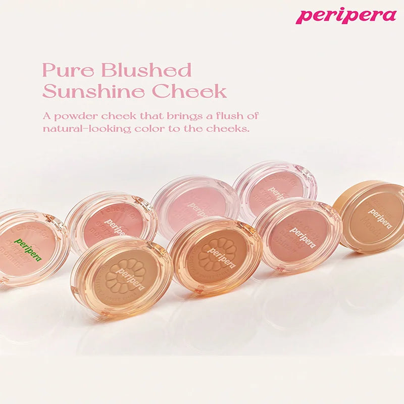 Single Color Blush Palette, Matte Fine Powder Cheek Blush, Non-Cakey, Long-Lasting, Nude Makeup, K-Beauty Cosmetic