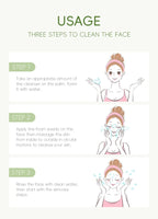 Green Tea Facial Cleanser Skin Deep Cleansing Moisturizing Blackhead Removal Skincare Face Wash Foam Face Cleanser Skin Care