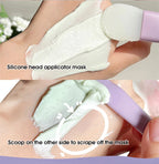Double head silicone facial mask brush face cleaning scraper daub type mud film special brush beauty tool