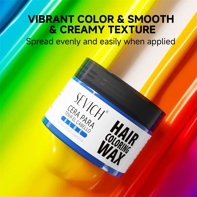 Hair Localized Staining 13 Color Temporary Diy Hair Colour Wax Easy To Wash One-Time Hair Dyed Mud Long Lasting Hair Color Cream
