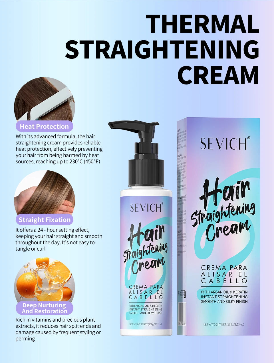 Keratin Hair Straightening Cream Hair Repair Conditioner Reduce Frizzy and Dry Hair Care Set Hair Salon Protein Correction Cream